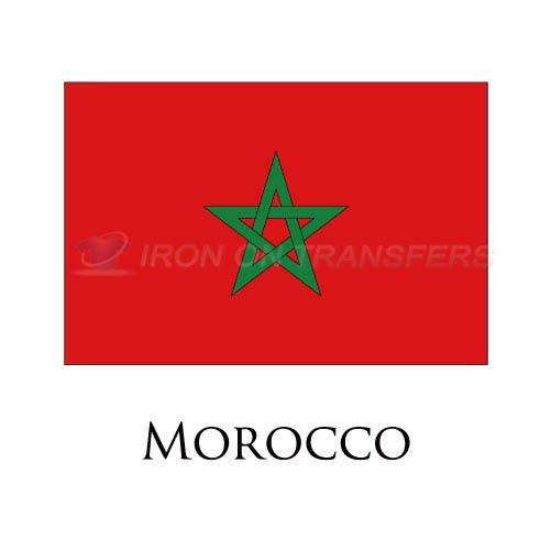 Morocco flag Iron-on Stickers (Heat Transfers)NO.1935